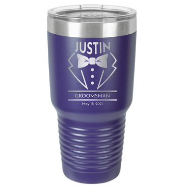 Engraved Best Man Tumbler - Personalized Gift